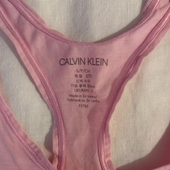 Calvin Klein Light Pink Sports Bra - Picture 2 of 3